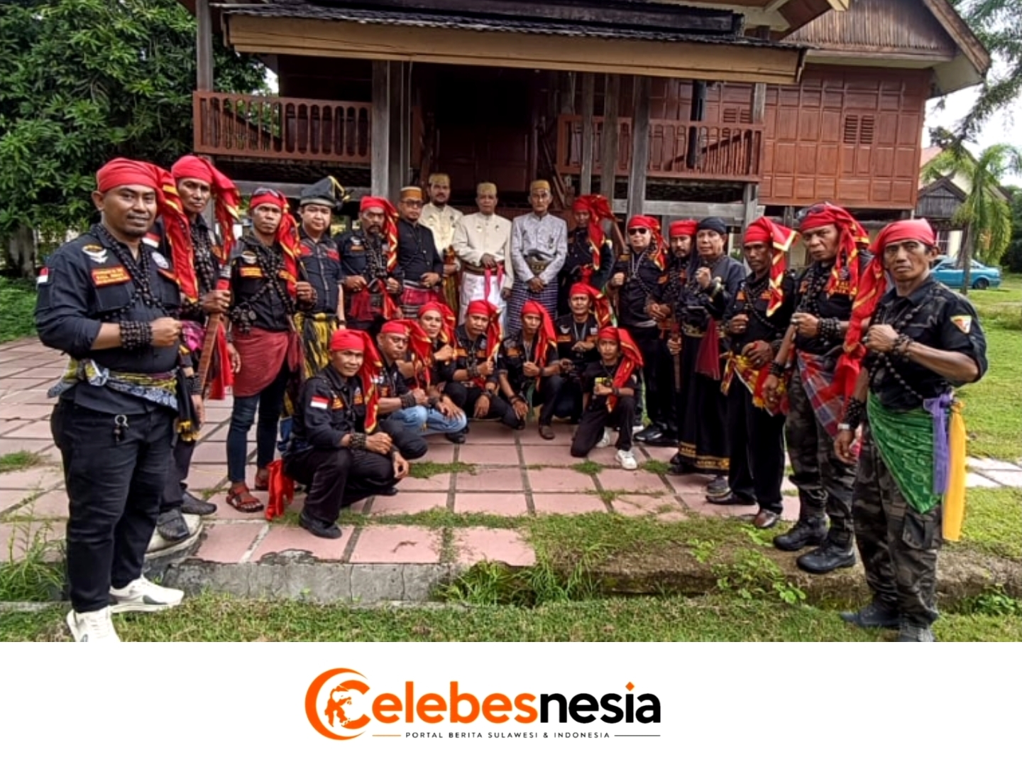 Pererat Tali Persaudaraan, Ketua Divisi Seni Budaya Mabes Kiwal Garuda Hitam Sulsel Sambangi Lembaga Adat Kerajaan Labbakkang