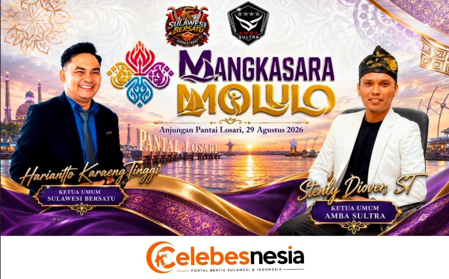 Rajut Persatuan, Organisasi Sulawesi Bersatu Siap Kolaborasi di Festival Budaya Mangkasara’ Molulo 2026
